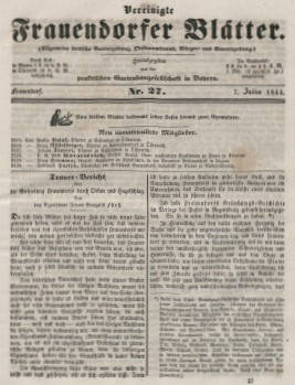 Gartenkunst im Passauer Land  - Johann Evangelist Frst - Volksaufklrer, Gesellschaftsgrnder, Publizist und Unternehmer